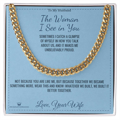 Cuban Link Chain gift for husband from Wife