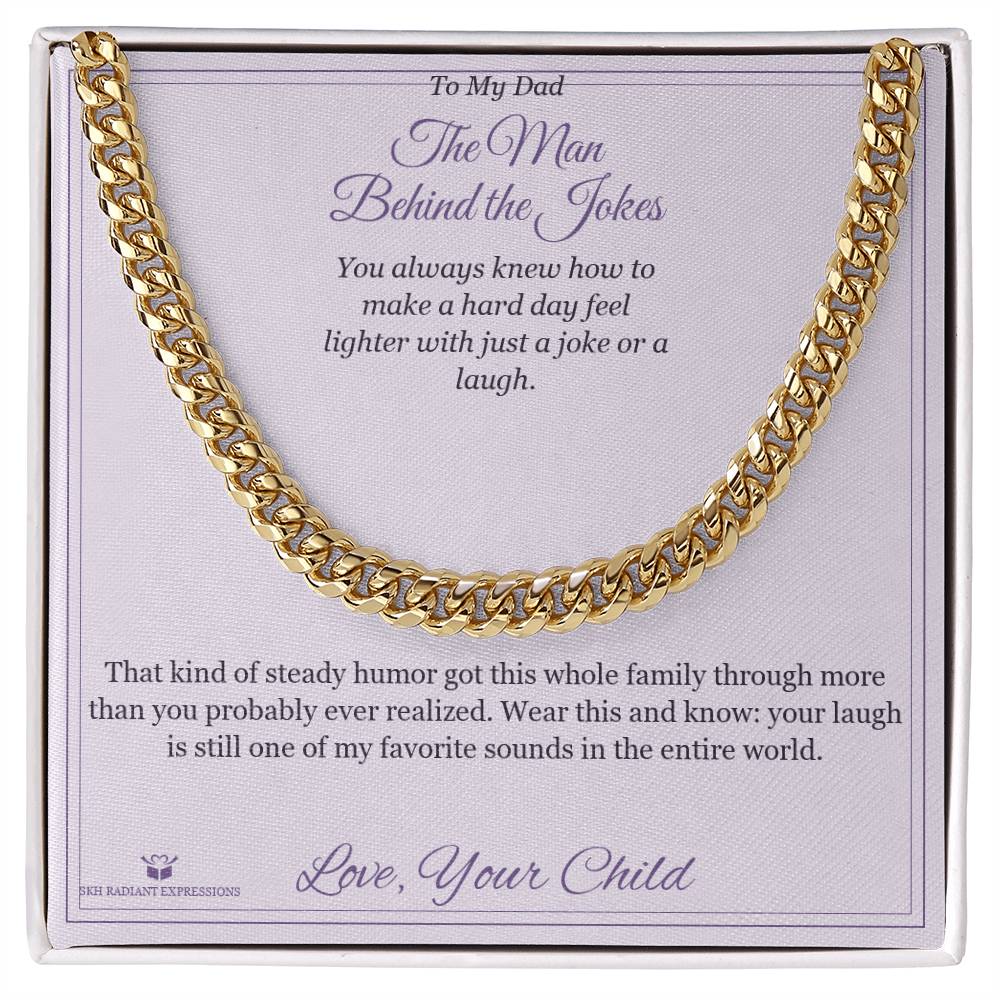 Custom name-personalized Cuban Link Chain gift for brother