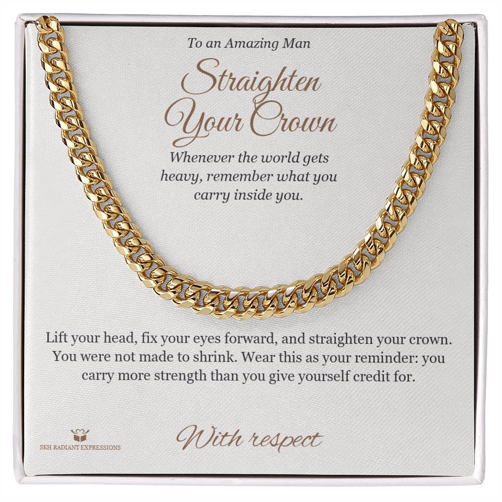 Add a name to this Cuban Link Chain - gift for brother