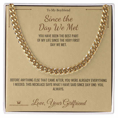 Add a name to this Cuban Link Chain - gift for brother