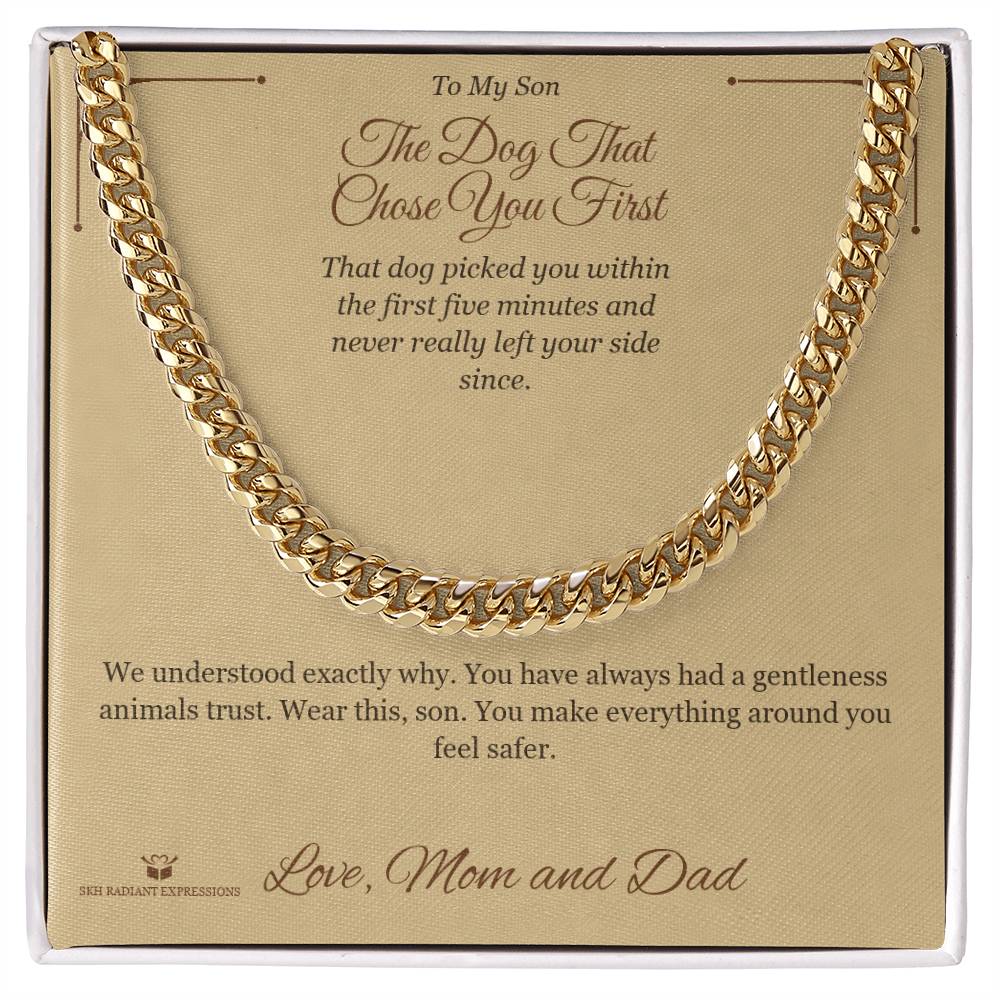 Personalized Cuban Link Chain for brother