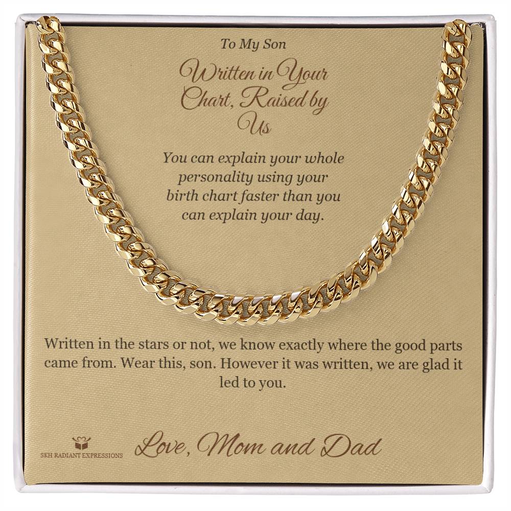 Personalized Cuban Link Chain for brother