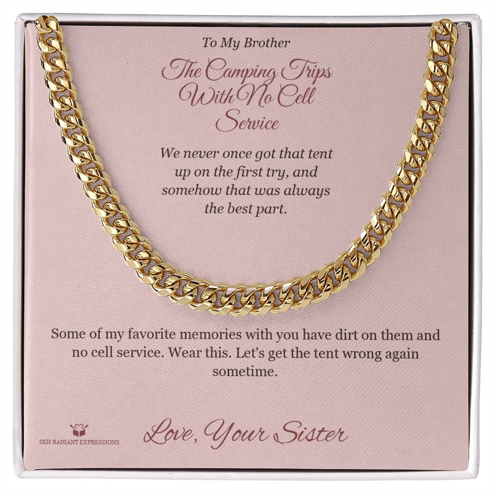 Personalized Cuban Link Chain for brother