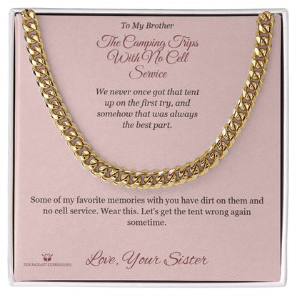 Personalized Cuban Link Chain for brother