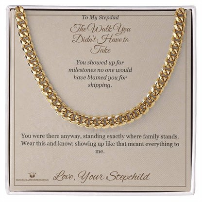 Custom name-personalized Cuban Link Chain gift for brother