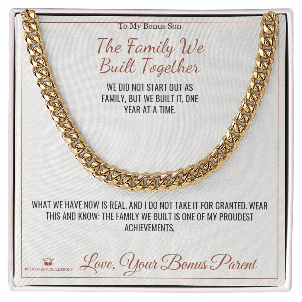 Custom name-personalized Cuban Link Chain gift for brother