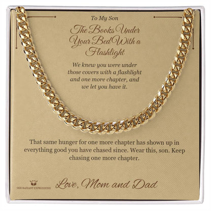 Custom name-personalized Cuban Link Chain gift for brother