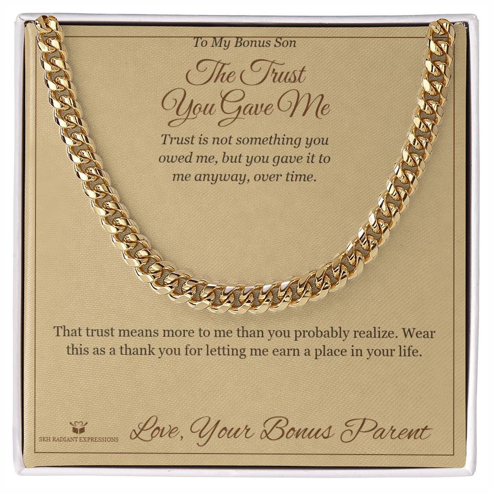 Add a name to this Cuban Link Chain - gift for brother