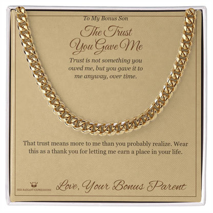 Add a name to this Cuban Link Chain - gift for brother