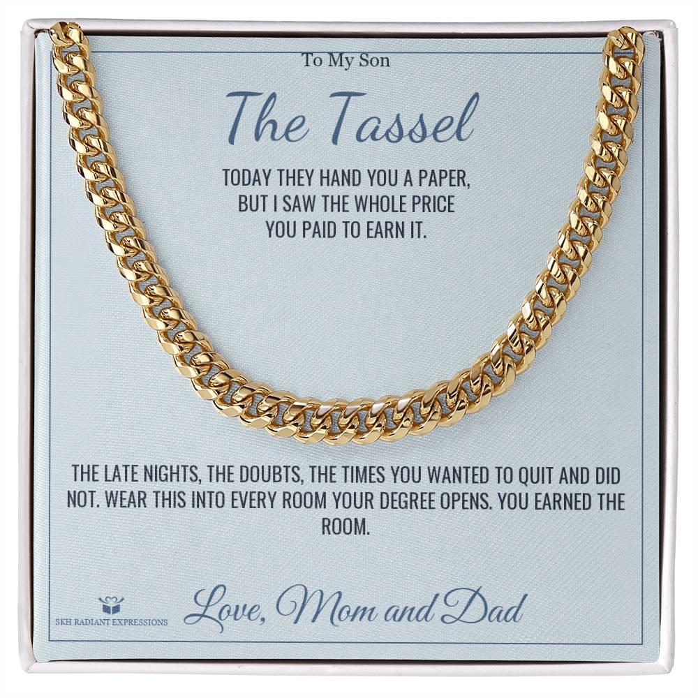 Custom name-personalized Cuban Link Chain gift for brother