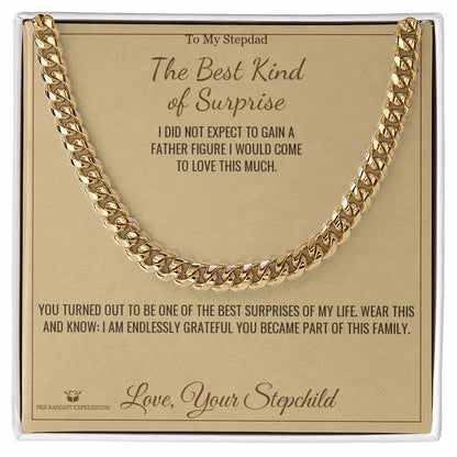 Engraved Cuban Link Chain with message for brother