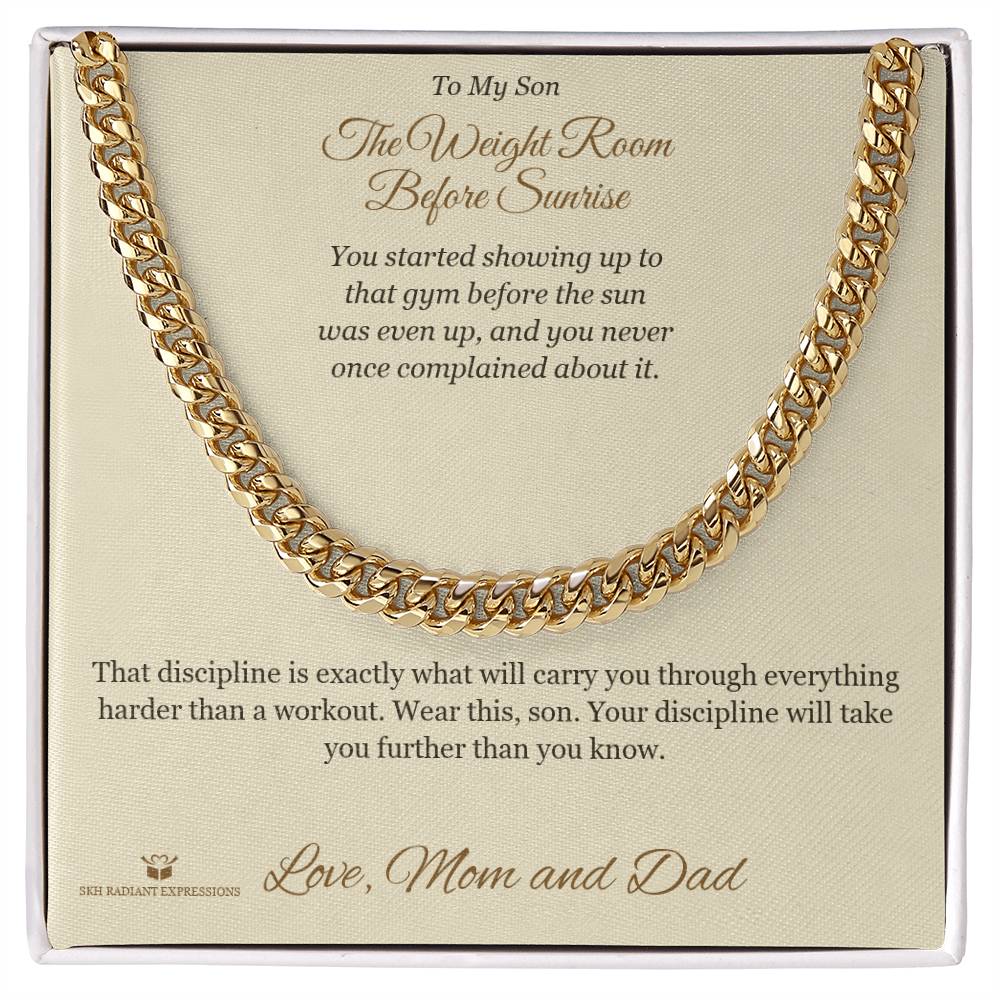Personalized Cuban Link Chain for brother