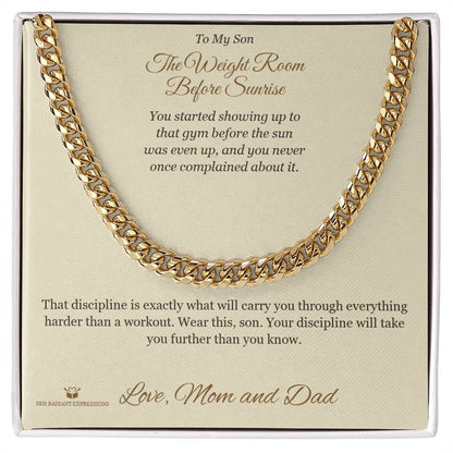 Personalized Cuban Link Chain for brother