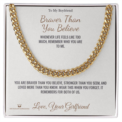 Add a name to this Cuban Link Chain - gift for brother