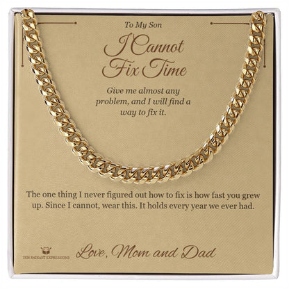 Personalized Cuban Link Chain for son