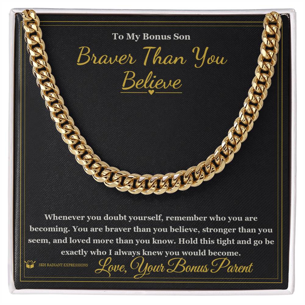 What does a Cuban Link Chain mean - gift for stepson