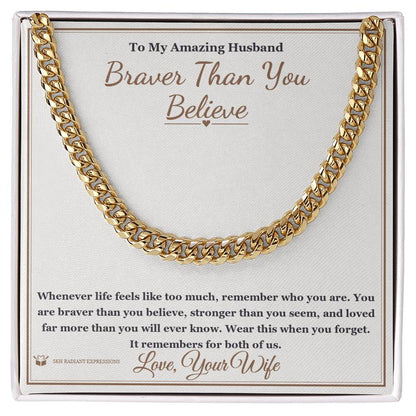 Meaningful gift for husband - Braver Than You Believe