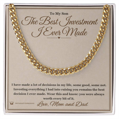 What does a Cuban Link Chain mean - gift for son