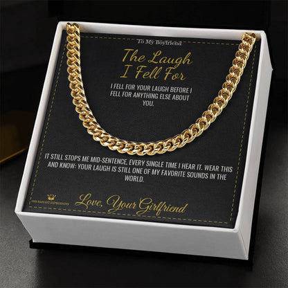 Add a name to this Cuban Link Chain - gift for boyfriend