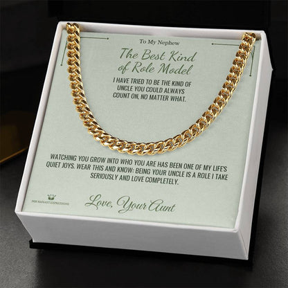 Add a name to this Cuban Link Chain - gift for nephew