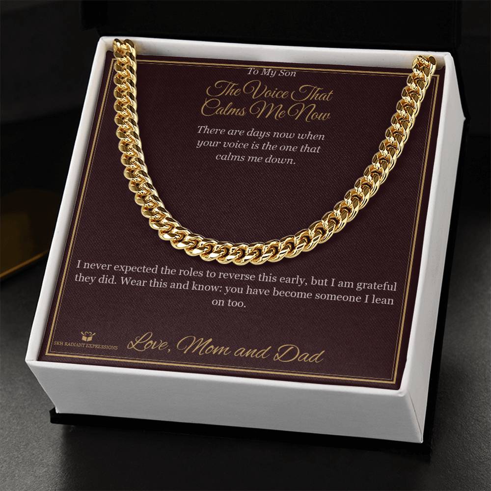Personalized Cuban Link Chain for son
