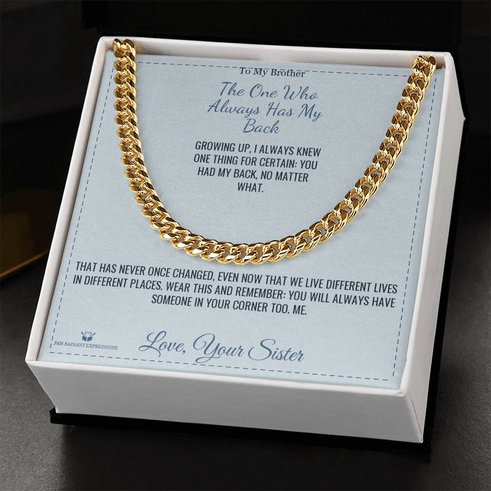 What does a Cuban Link Chain mean - gift for brother