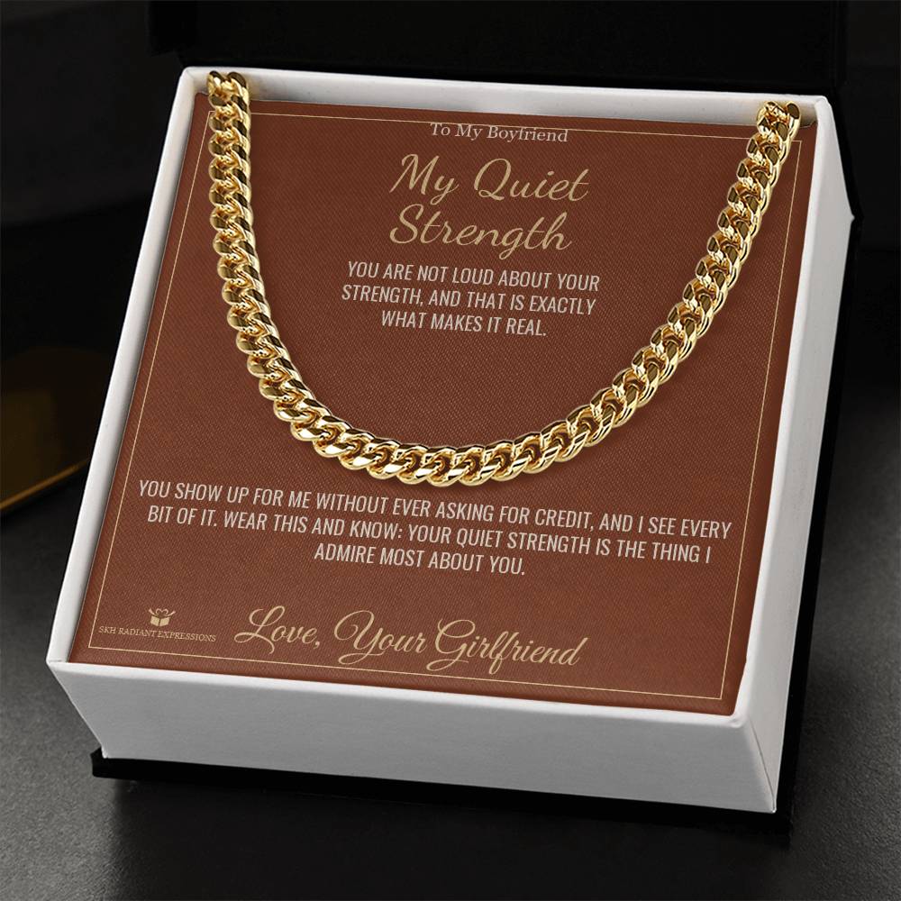Add a name to this Cuban Link Chain - gift for brother