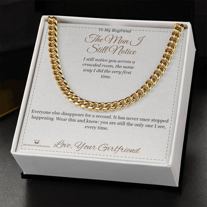 Add a name to this Cuban Link Chain - gift for brother