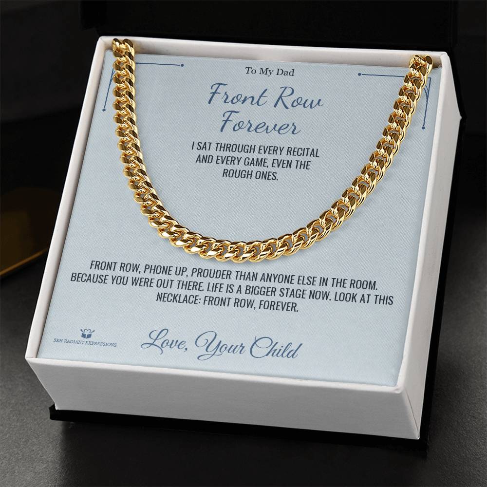 Cuban Link Chain engraved with your own words for brother