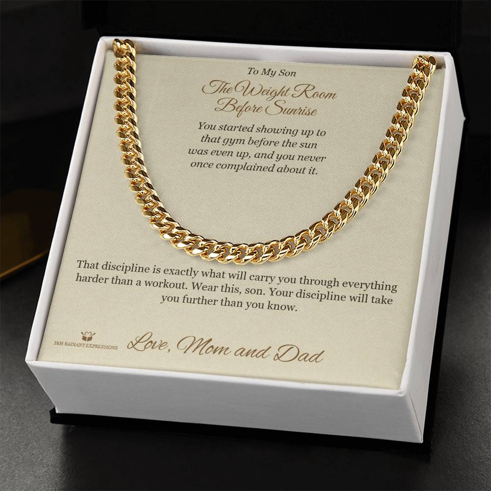 Cuban Link Chain gift for brother from Dad