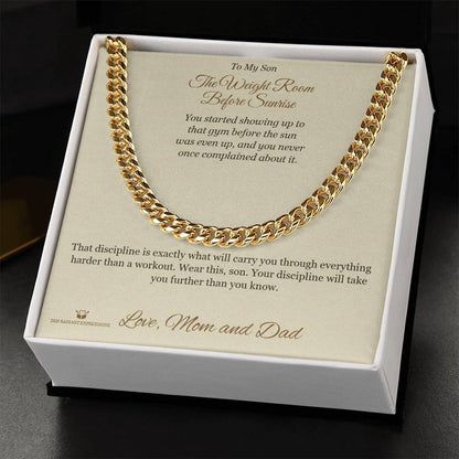 Cuban Link Chain gift for brother from Dad