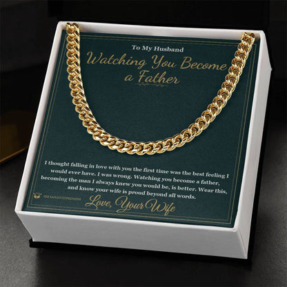 Meaningful gift for husband - Watching You Become a Father