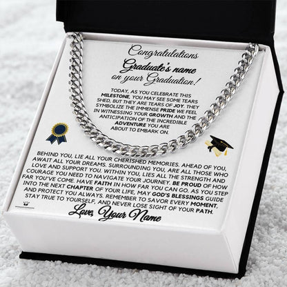 Personalized Congratulations on Your Graduation for him