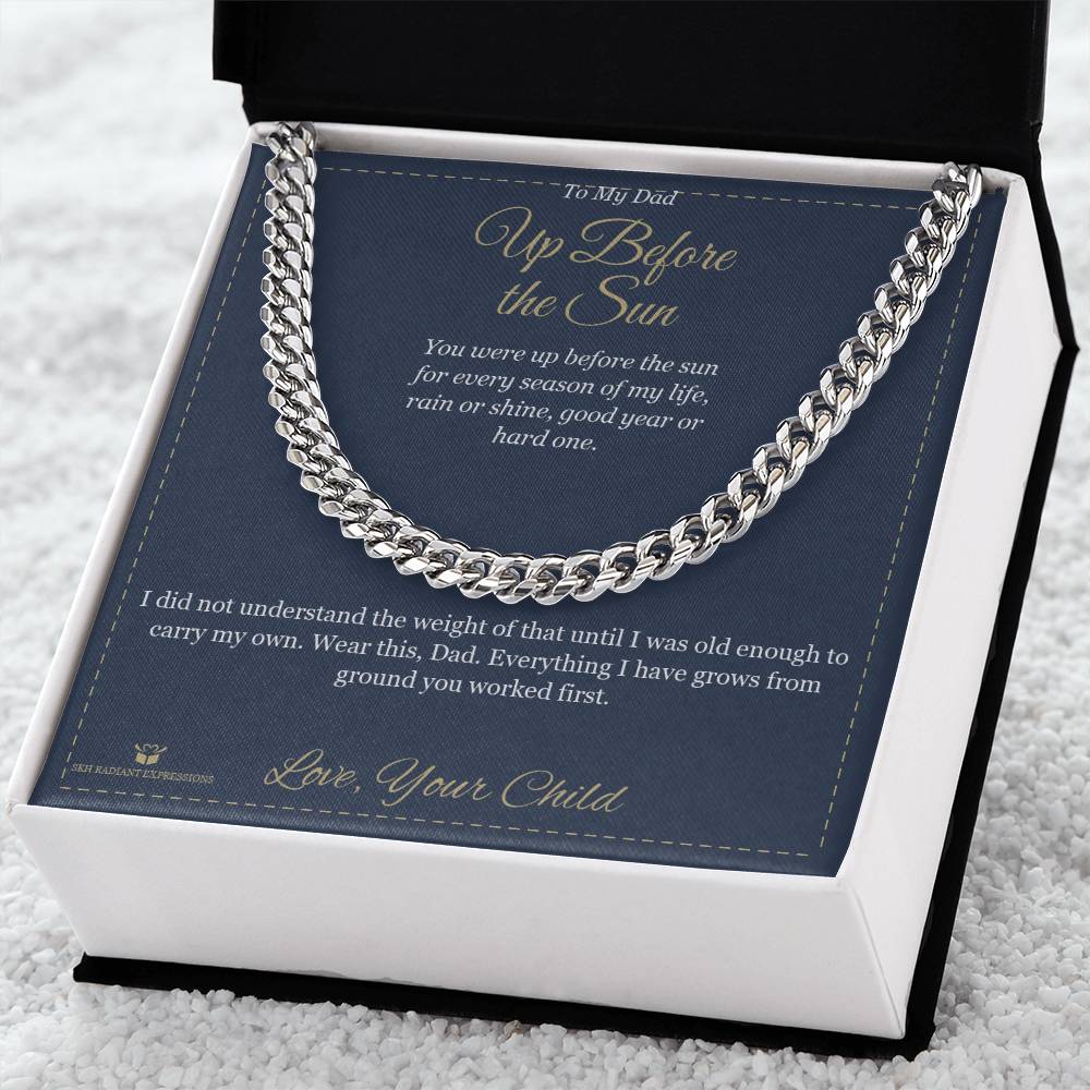 Personalized Cuban Link Chain for dad