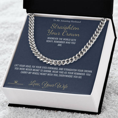 Meaningful gift for husband - Straighten Your Crown