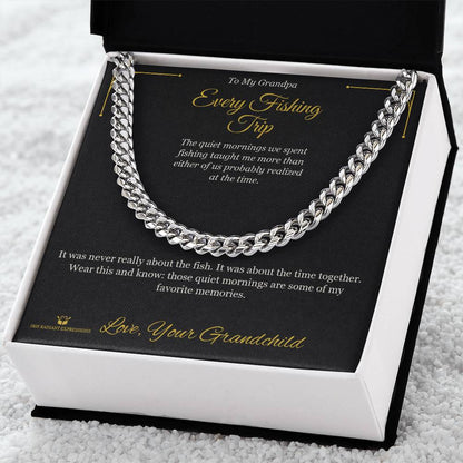 Personalized Cuban Link Chain for grandfather