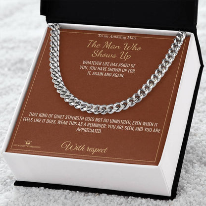 Personalized Cuban Link Chain for brother