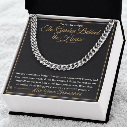 Personalized Cuban Link Chain for grandfather