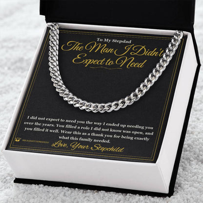 Personalized Cuban Link Chain for stepdad