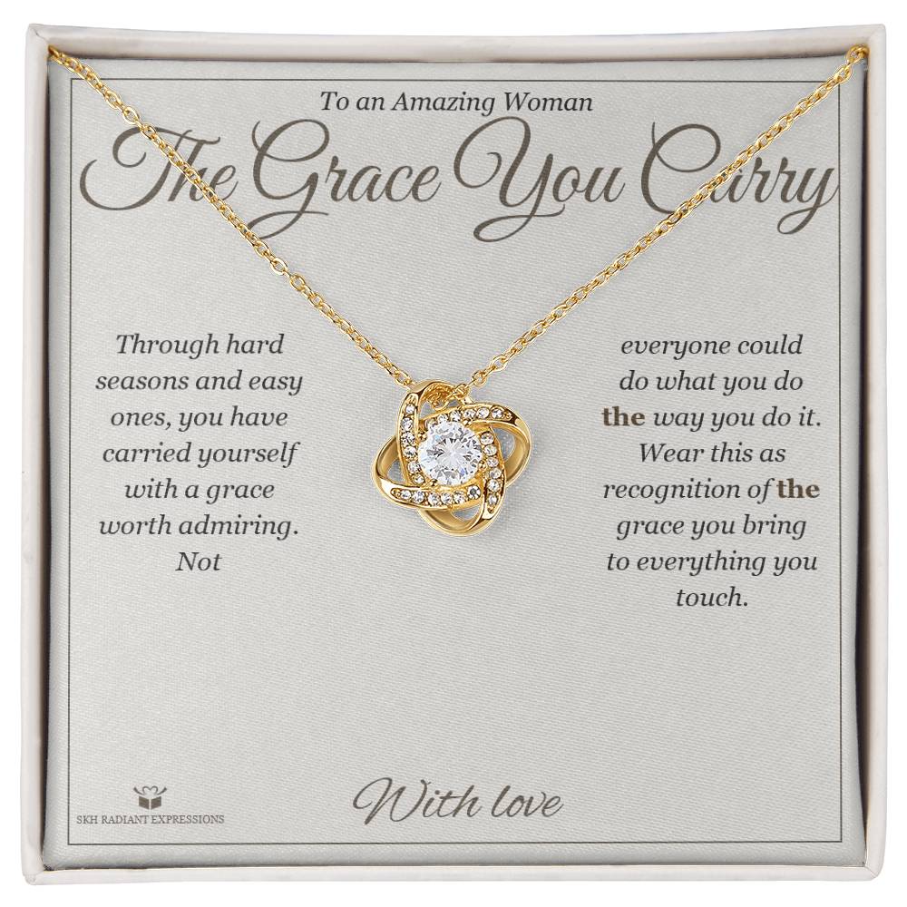 The Grace You Carry - Love Knot Necklace for Her