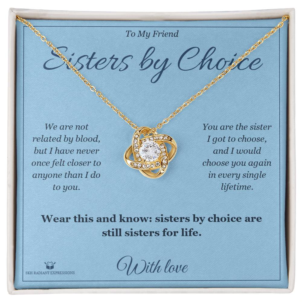Sisters by Choice - Love Knot Necklace for Friend