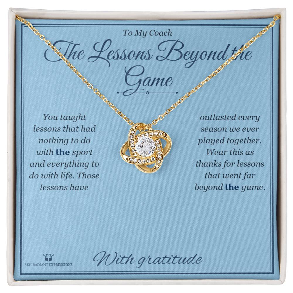 The Lessons Beyond the Game - Love Knot Necklace for Coach