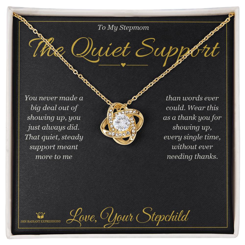 The Quiet Support - Love Knot Necklace for Stepmom
