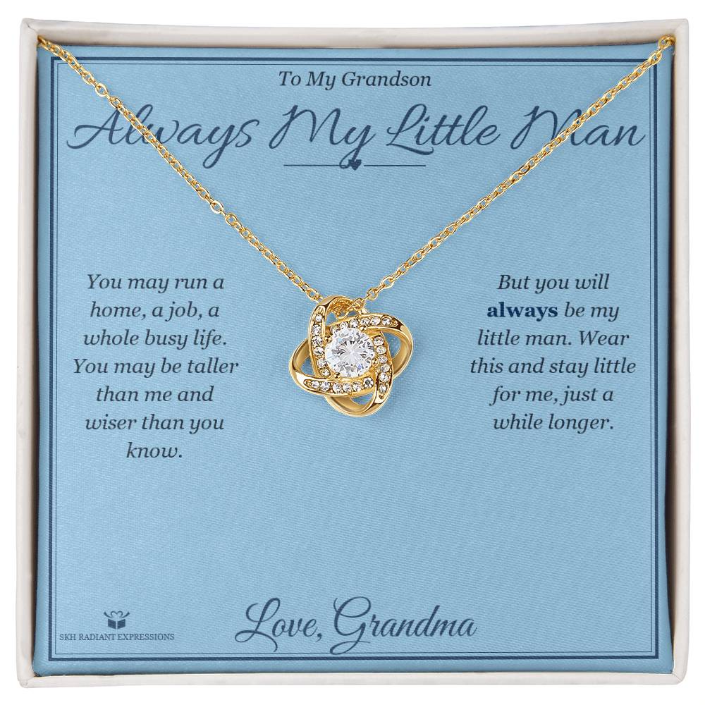 Always My Little Man - Love Knot Necklace for Grandson