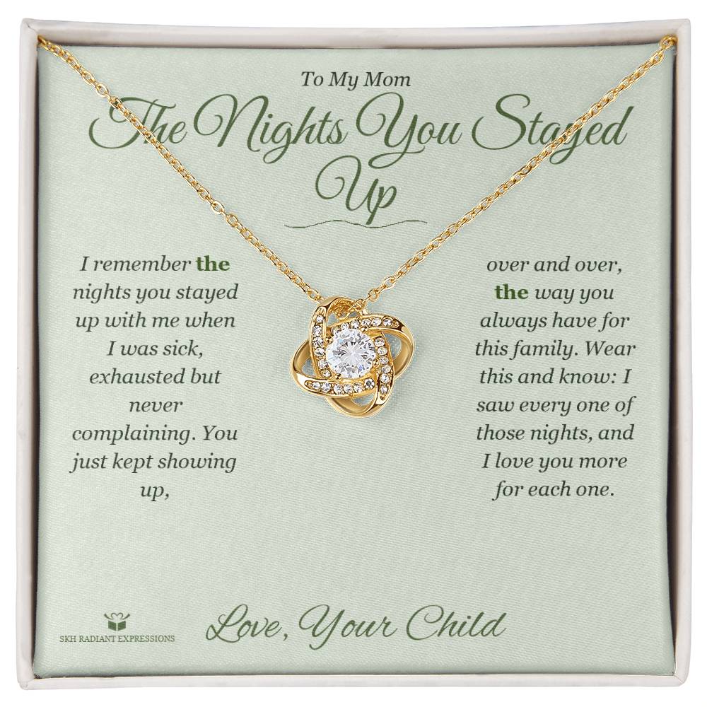 Best love knot necklace for mom 2026