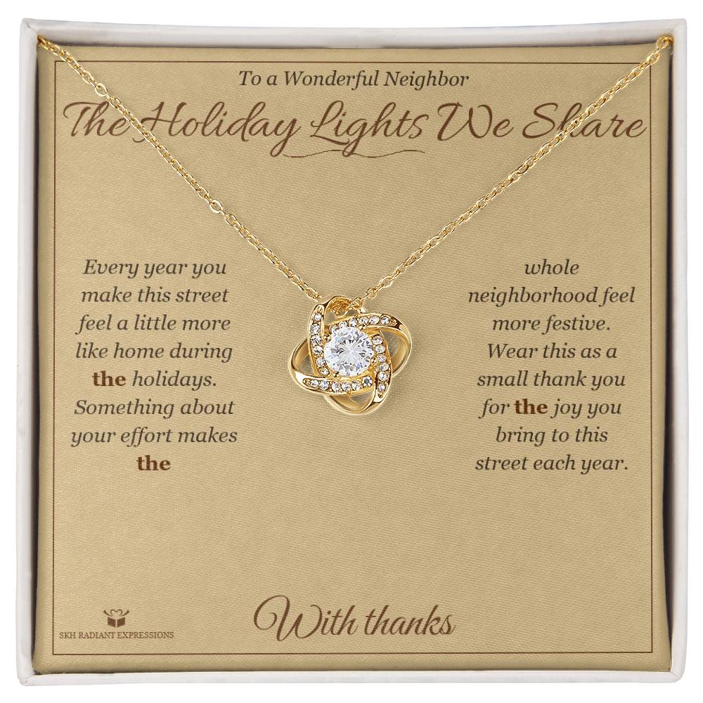 Meaningful gift for neighbor - The Holiday Lights We Share