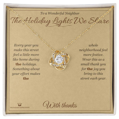 Meaningful gift for neighbor - The Holiday Lights We Share