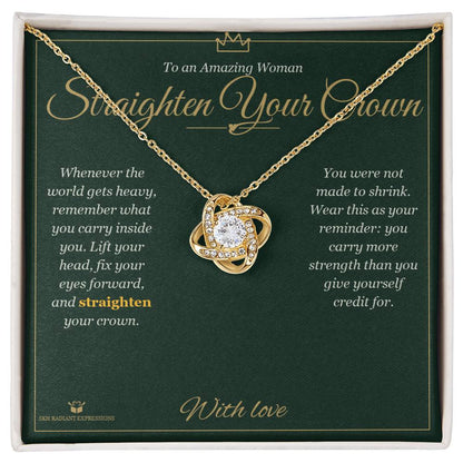 Add a name to this Love Knot Necklace - gift for her