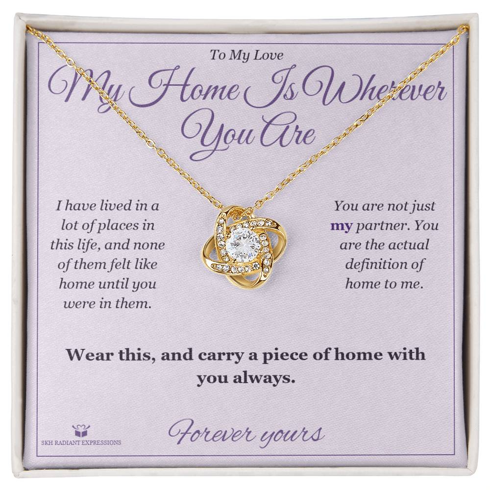 Meaningful gift for partner - My Home Is Wherever You Are