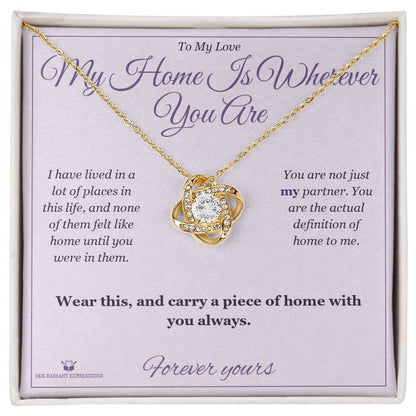 Meaningful gift for partner - My Home Is Wherever You Are